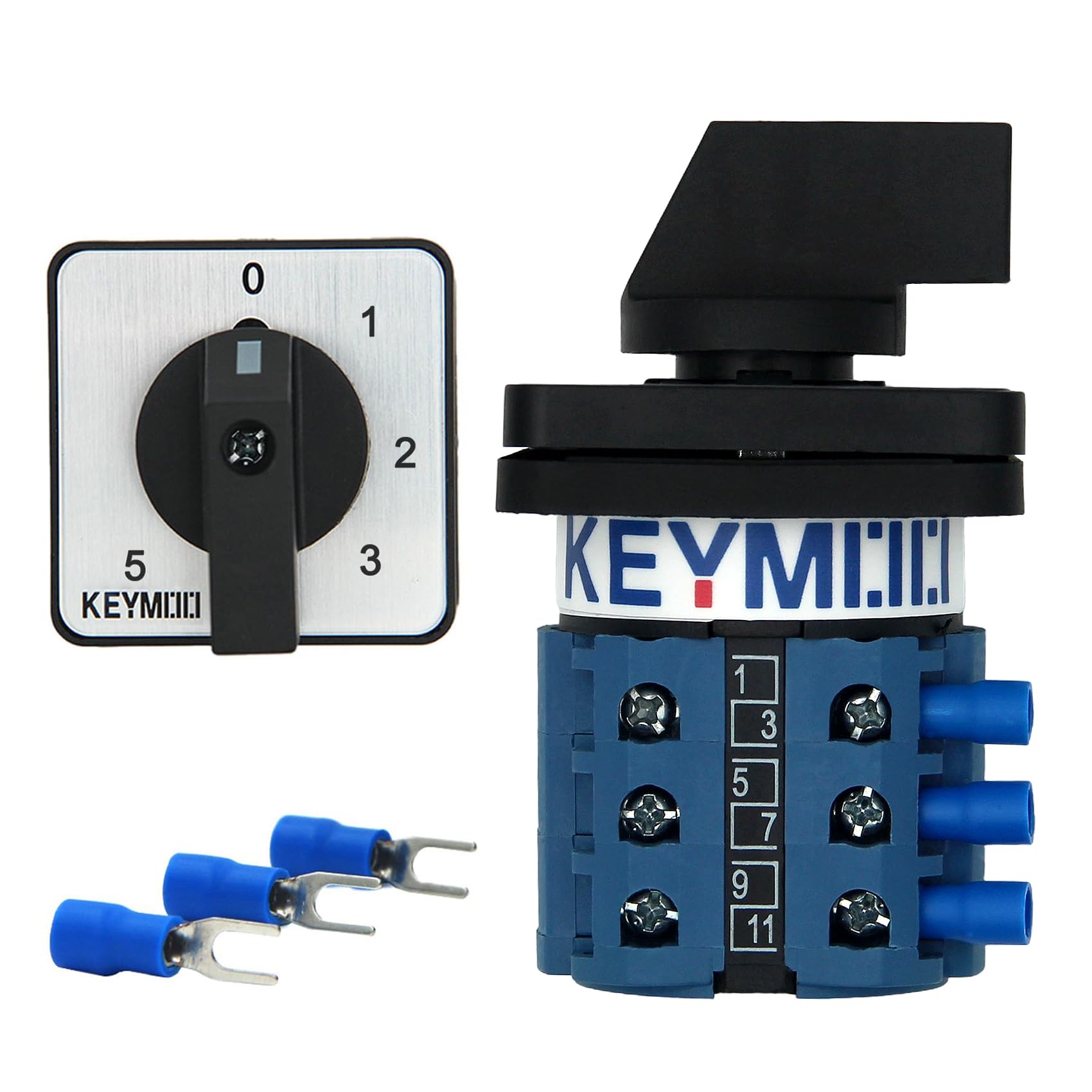 makouryyyy　スイッ　チ YXQ Cam Changeover Switch 4 Position 8 Terminals 500V Ui 20A
